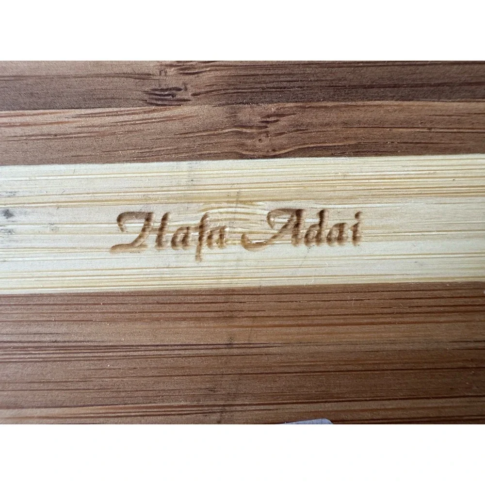 Tropical Bamboo Hafa Adai Surfboard Cutting Board Hibiscus Coastal Kitchen Decor